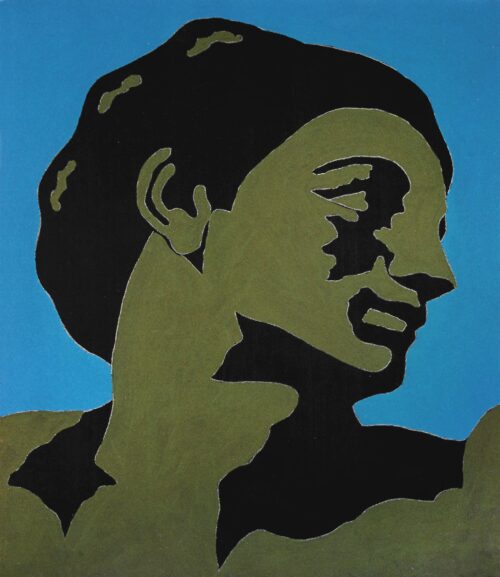 1978<br>tempera, matita, proiezione fotografica su tela<br>cm 45x40