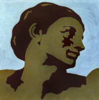 1978<br>tempera, matita, proiezione fotografica su tela<br>cm 55x55