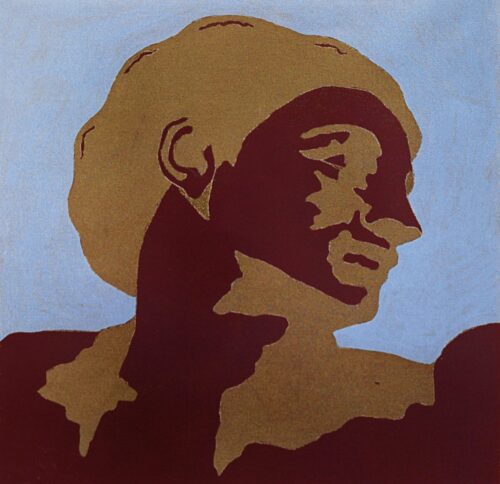 1978<br>tempera, matita, proiezione fotografica su tela<br>cm 55x55