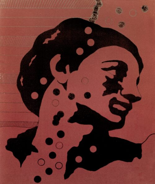 1978<br>tempera, pennarello, proiezione fotografica su tela<br>cm 65x55