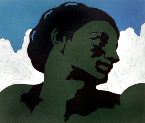 1978<br>tempera, matita, proiezione fotografica su tela<br>cm 45x55