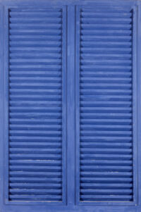 1980<br> Persiana '63<br> smalto industriale, battenti di persiana su tavola<br> cm 120x80