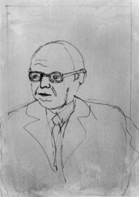 1980 15, 2<br> tempera e pennarello su tela<br>cm 70x50