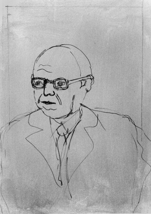 1980 15, 2<br> tempera e pennarello su tela<br>cm 70x50