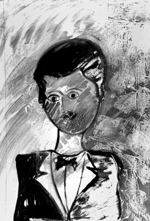 1980 7 marzo<br>tempera su tela<br> cm 70x50