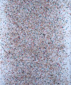 1980<br>Apolinar Polo<br>tempera, coriandoli su tela, cellophane<br> cm 120x80