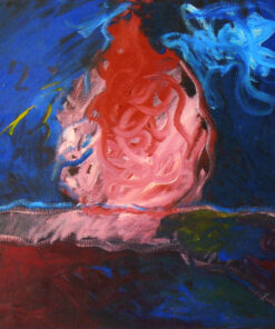 1980<br> Fungo<br>tempera e olio su tela<br> cm 50x60