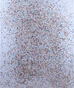 1980<br> Joaquin Vilo<br> tempera, coriandoli su tela, cellophane<br>cm 120x80