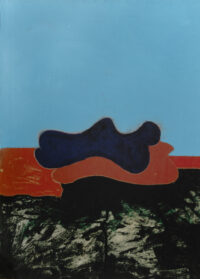 1981<br>pittura industriale, tempera, gessetto su tela<br>cm 80x60