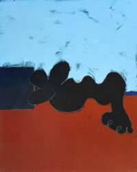 1981<br>Corot<br> pittura industriale, tempera, gessetto su tela<br> cm 100x80