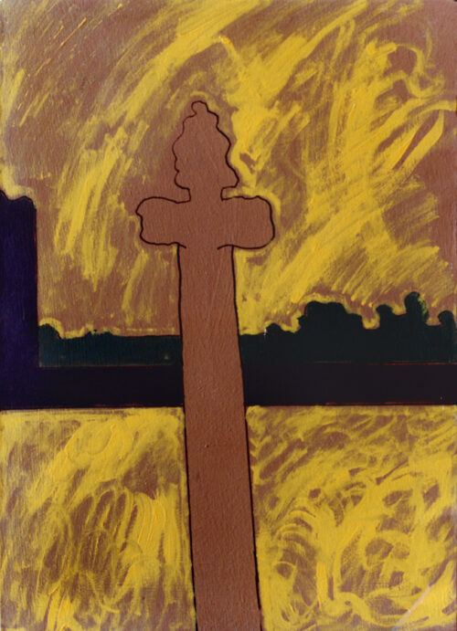 1981<br>pittura industriale, tempera, pennarello su tela<br>cm 70x40