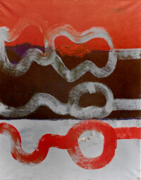 1981<br>Untitled<br>pittura industriale, tempera, gessetto su tela<br>cm 100x80