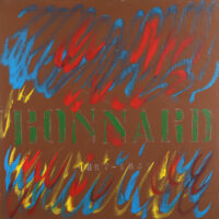 1981<br> Bonnard<br>pittura industriale, tempera, gessetto su tela<br> cm 100x100