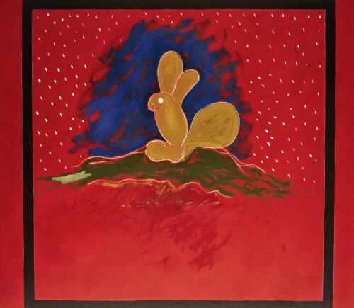 1981<br>Harvey<br>pittura industriale, tempera, gessetto su tela<br>cm 140x160