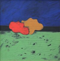 1982<br>pittura industriale, tempera, gessetto su tela<br> cm 60x60