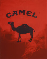 1982<br>Camel<br>pittura industriale, tempera, pennarello su tela<br> cm 150x115