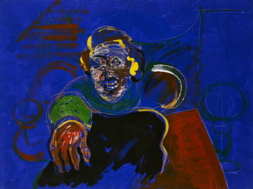 1982<br>For Enrico Sabatini<br>pittura industriale, tempera, gessetto su tela <br> cm 60x80