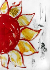 1983<br>tempera e grafite su tela<br> cm 70x50