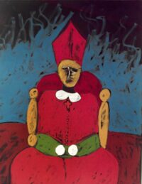 1983<br>pittura industriale, tempera, gessetto su tela<br> cm 160x130