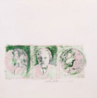 1983<br>pittura industriale, tempera, grafite su tela<br>cm 100x100