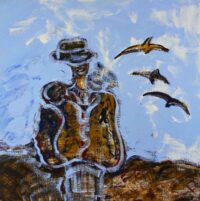 1983<br>Senza Titolo<br> tempera e olio su tela <br> cm 100x100