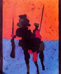 1983<br>pittura industriale, tempera, gessetto su tela<br>cm 160x130