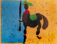 1983<br>pittura industriale, tempera, gessetto su tela<br> cm 160x130