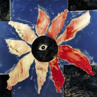 1983<br> Souvenir of Hiroscima<br>tempera e pennarello su tela<br> cm 100x100