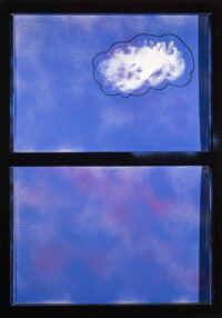 1984<br>tempera, pennarello, telaio in legno su tela<br> cm 100x70