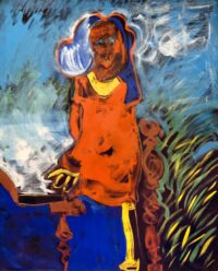 1984 12 marzo<br>pittura industriale, tempera, gessetto su tela<br> cm 160x130