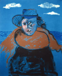 1984 30 marzo<br>pittura industriale, tempera, olio su tela<br> cm 130x160