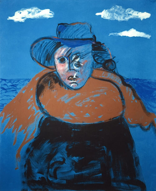 1984 30 marzo<br>pittura industriale, tempera, olio su tela<br> cm 130x160