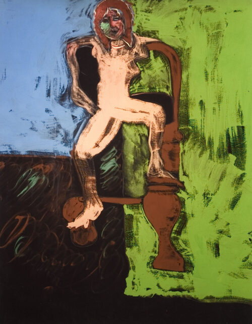 1984 30 marzo<br>pittura industriale, tempera, gessetto su tela<br> cm 130x160