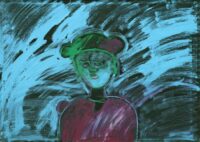 1984<br> pittura industriale e tempera su tela<br> cm 70x100