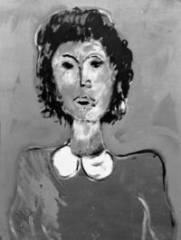 1984<br>pittura industriale, tempera, gessetto su tela<br> cm 100x80