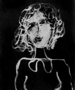 1984<br> Ritratto<br>pittura industriale, tempera, gessetto su tela<br> cm 100x80