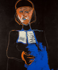 1984<br>Ritratto di prelato<br>pittura industriale, tempera, gessetto su tela<br> cm 150x100