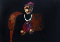 1984<br>pittura industriale, tempera, gessetto su tela<br> cm 70x100