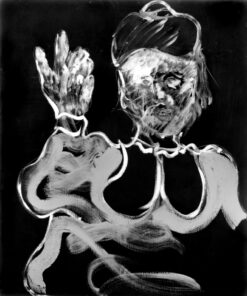 1984<br>pittura industriale, tempera, gessetto su tela<br> cm 120x100