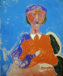 1984<br>pittura industriale, tempera, pennarello su tela <br>cm 160x130