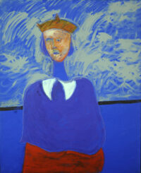 1984<br>pittura industriale, tempera, gessetto su tela<br>cm 160x130