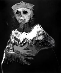 1984<br>pittura industriale, tempera, gessetto su tela<br>cm 100x100