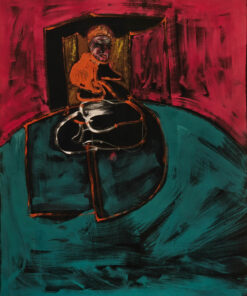 1984<br>pittura industriale, tempera, gessetto su tela<br>cm 160x130