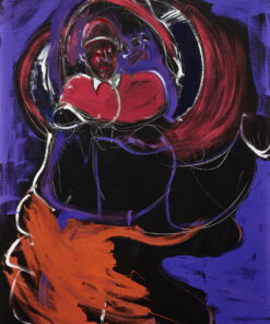 1984<br>' Cardinale '<br>pittura industriale, tempera, olio, gessetto su tela<br>cm 160x130