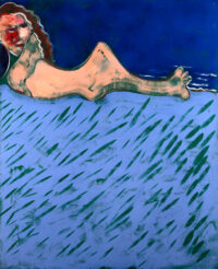 1984<br>Nausicaa<br>pittura industriale, tempera, gessetto su tela<br> cm 160x130