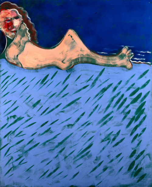 1984<br>Nausicaa<br>pittura industriale, tempera, gessetto su tela<br> cm 160x130