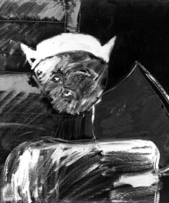 1984<br>Lettere<br>pittura industriale, tempera, gessetto su tela<br> cm 60x80