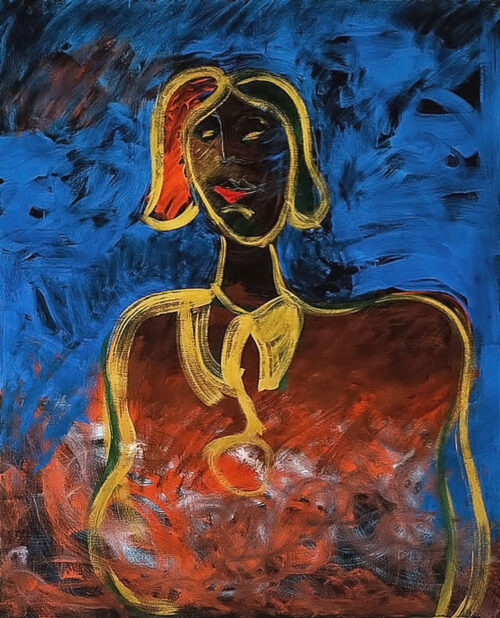 1984<br>pittura industriale, tempera, gessetto su tela<br>cm 160x130