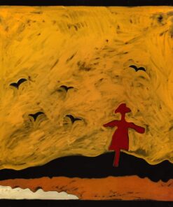 1984<br>pittura industriale, tempera, gessetto su tela<br> cm 100x100