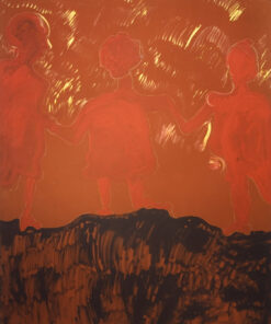 1984<br>pittura industriale, tempera, gessetto su tela<br> cm 150x200